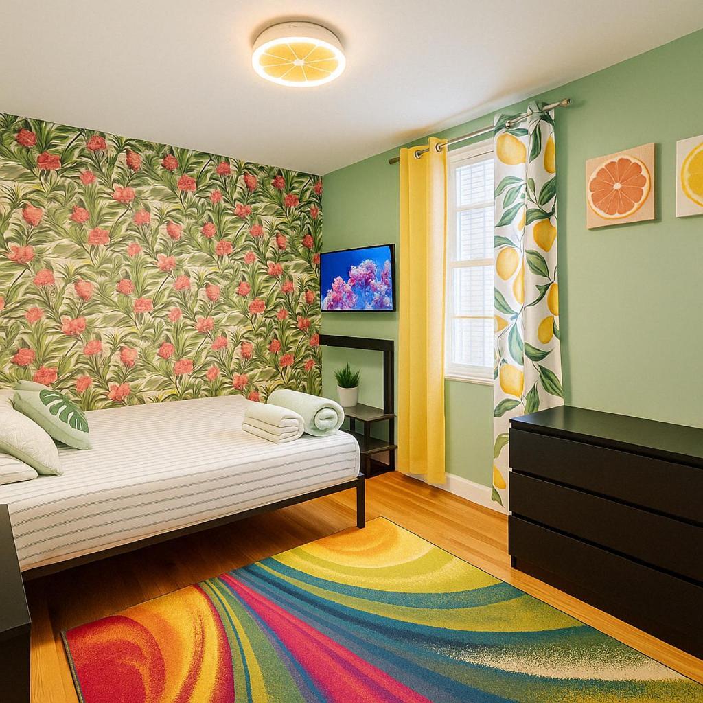 Tropical Comfort Room In Harlem Cozy Stay With Snacks & Style นิวยอร์ก ภายนอก รูปภาพ
