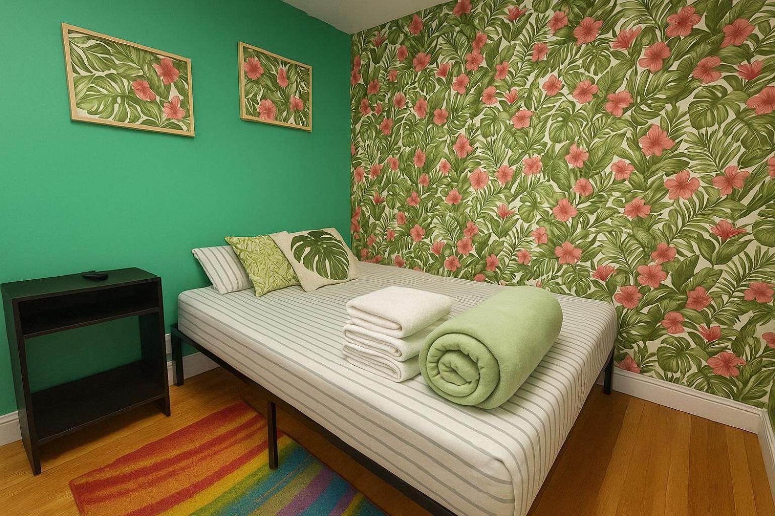Tropical Comfort Room In Harlem Cozy Stay With Snacks & Style นิวยอร์ก ภายนอก รูปภาพ